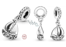 Charm Sterling silver 925 Sailing ship, travel bracelet pendant