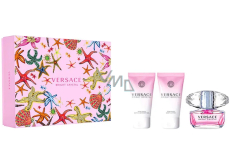 Versace Bright Crystal eau de toilette 50 ml + body lotion 50 ml + shower gel 50 ml, gift set for women