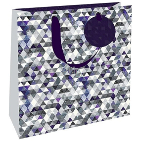 Nekupto Luxury Gift Paper Bag 23 x 23 x 10 cm Triangles