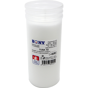 Bony cemetery candle, replacement filling 02, diameter 5.6 cm, height 14 cm, burning time 60 h, 200 g