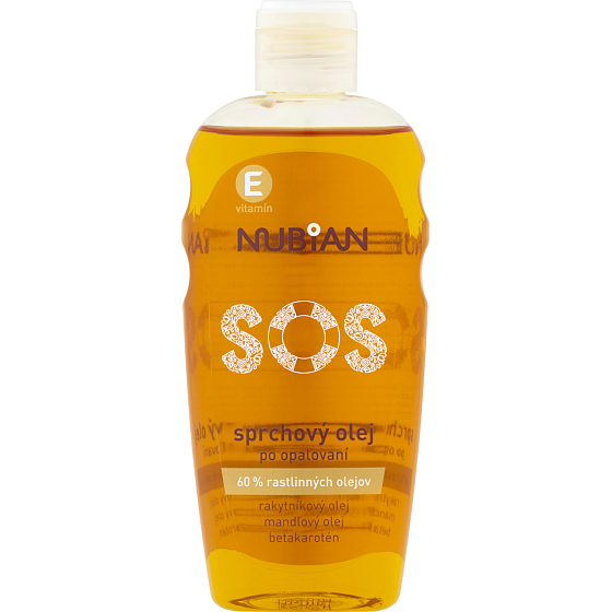 Nubian SOS After-Sun Shower Oil, 200 ml