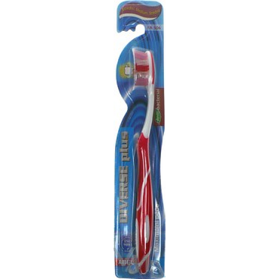 Abella Diverse plus medium toothbrush different colors 1 piece FA 506