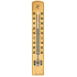 Schneider Room Thermometer Mini II, wooden 200 x 34 mm
