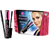 Dermacol Mascara 2 in 1 7.5 ml + eye pencil 0.28 g + pink cosmetic bag, cosmetic set