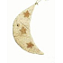 Sisal moon with glitter stars for hanging 21 cm