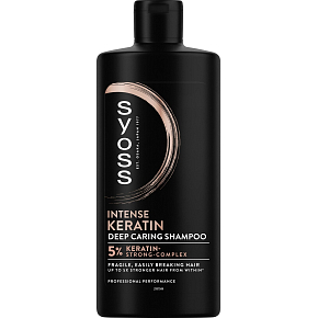 Syoss Keratin shampoo for fine and brittle hair, 440 ml