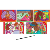 Princess water painting 28 x 21.5 cm 1 piece
