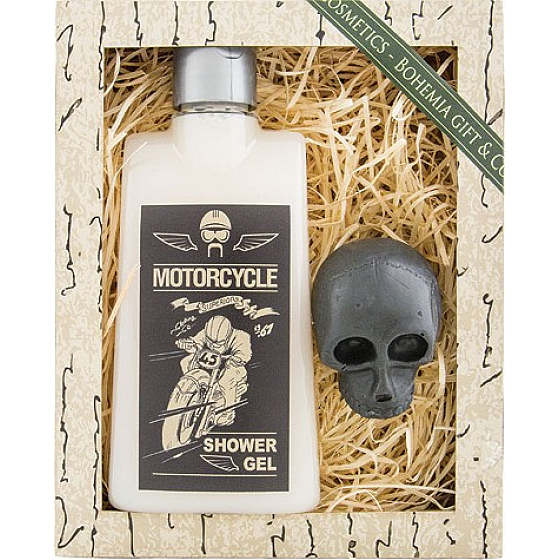 Bohemia Gifts Motorcycle Vintage shower gel 200 ml + toilet soap 50 g, cosmetic set