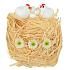 Sisal with natural decorations 13 x 12 cm