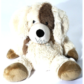 Albi Warm plush with lavender scent Beige and brown dog, 25 cm × 20 cm, 750 g
