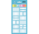 Arch Household Stickers Pastel Set Blue 12 labels