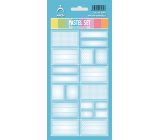 Arch Household Stickers Pastel Set Blue 12 labels