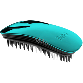 Ikoo Home Metallic Hair brush according to Chinese medicine metallic turquoise-black