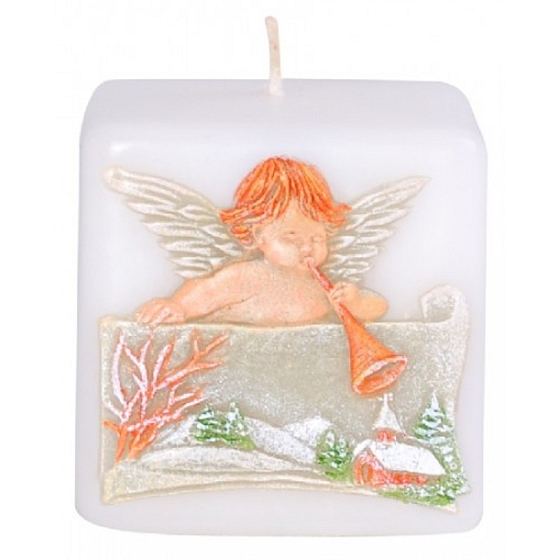 Candles Angel with trumpet scented candle cube 50 mm