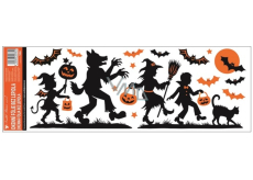 Window foil without glue with glitters Halloween 59 x 21 cm No.4