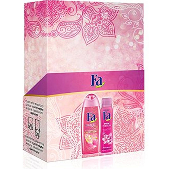 Fa Magic Oil Pink Jasmine shower gel 250 ml + Pink Passion deodorant spray 150 ml, cosmetic set for women