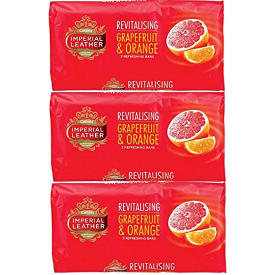 Cussons Imperial Leather Revitalizing Grapefruit & Orange toilet soap 3 x 100 g