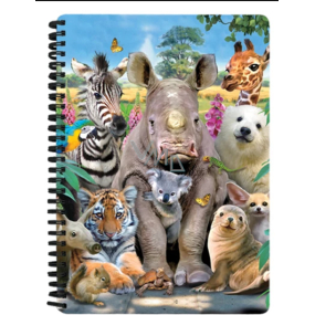 Prime3D notebook A5 - Exotic animals 14.8 x 21 cm