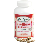 Dr. Popov Psyllium Soluble Fiber, induces a feeling of fullness, supports metabolism capsules 120 pieces 104 g