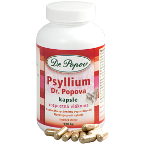 Dr. Popov Psyllium Soluble Fiber, induces a feeling of fullness, supports metabolism capsules 120 pieces 104 g Dr. Popov Psyllium Soluble Fiber, induces a feeling of fullness, supports metabolism capsules 120 pieces 104 g