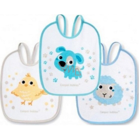 Canpol babies Bunny & Company Terry / PVC bib for children from 0 months 3 pieces