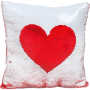 Albi Pillow with sequins Heart 37 x 37 x 10 cm