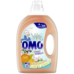 Omo Essences Naturelles Mandarine & Fleurs de Pommier universal gel for washing, white and permanent color laundry 40 doses 2 l