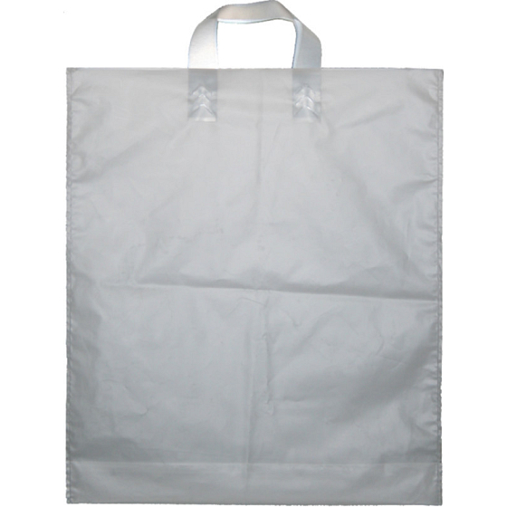 Press Plastic Bag 45 x 38 cm White with Handle 1 piece