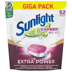 Sunlight Expert All in 1 Regular tablets in the dishwasher 52 tablets