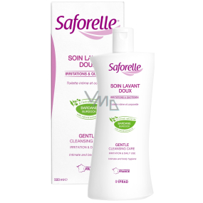 Saforelle Gel for intimate hygiene gentle cleansing care, soothes and soothes irritation, without soap 500 ml