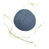 Cotton reusable makeup remover pad, hand-crocheted, gray 7.5 - 8 cm 1 piece