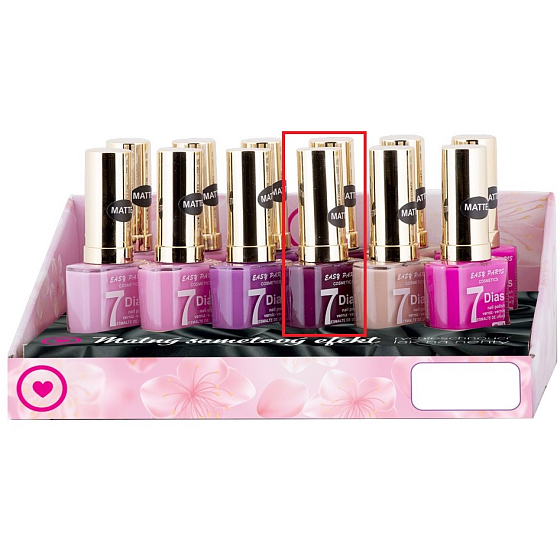 My 7Dias Efecto Gel gel nail polish matt dark purple 13 ml
