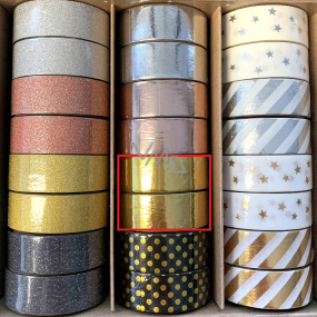 Ditipo Deco Glam decorative tape Gold 5 m x 15 mm