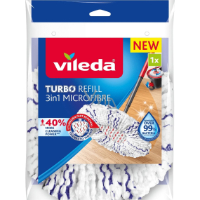 Vileda Turbo Replacement Microfibre 3-in-1 Head 40% more cleaning power