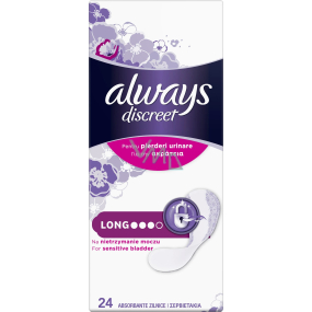 Always Discreet Long Incontinence Slip Intimate Pads 24 Pieces