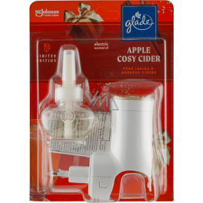 Glade Electric Scented Oil Apple Cosy Cider - Apple and hot cider electric air freshener machine with liquid refill 20 ml