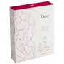 Dove Nourishing Secrets Brightening Ritual Lotus flower and rice water shower gel 250 ml + Invisible Care Floral Touch antiperspirant deodorant spray 150 ml + Pink cream toilet soap 100 g, cosmetic set for women