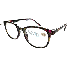 Berkeley Reading dioptric glasses +2,5 plastic blue, violet-brown 1 piece MC2198