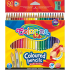 Colorino Crayons triangular 24 colours + pencil sharpener