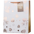 Emocio Paper gift bag 26 x 32 cm Christmas bronze cones