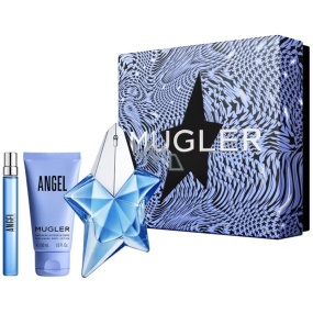 Thierry Mugler Angel eau de parfum 50 ml + body lotion 50 ml + eau de parfum 10 ml miniature, gift set for women