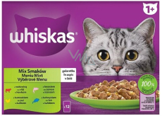 Whiskas Selected menu in jelly beef, chicken, salmon, tuna capsules 12 x 85 g