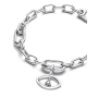 Charm Sterlingové stříbro 925 Mini medailon Amulet proti uhranutí symbol
