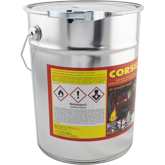 Corsil basic anti-corrosive paint up to 550 °C, 0840 red-brown, 10 kg