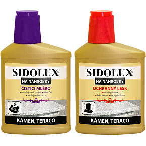 Sidolux cleaning milk for tombstones, 330 ml + treatment for tombstones, 250 ml