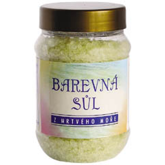 Karima Dead Sea bath salt with the scent of lemon yellow, colored salt 500 g