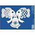 Window foil without glue white carp 33 x 23 cm