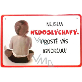 Nekupto Humor in the Czech Republic humorous sign 15 x 10 cm 1 piece