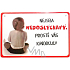 Nekupto Humor in the Czech Republic humorous sign 15 x 10 cm 1 piece