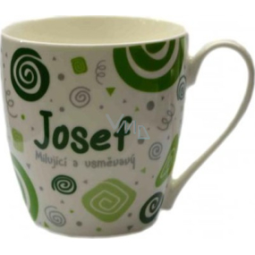 Nekupto Twister mug named Josef green 0.4 liters